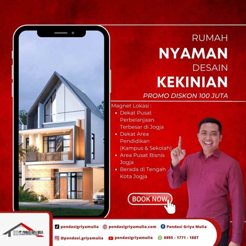 dijual rumah jalan janti