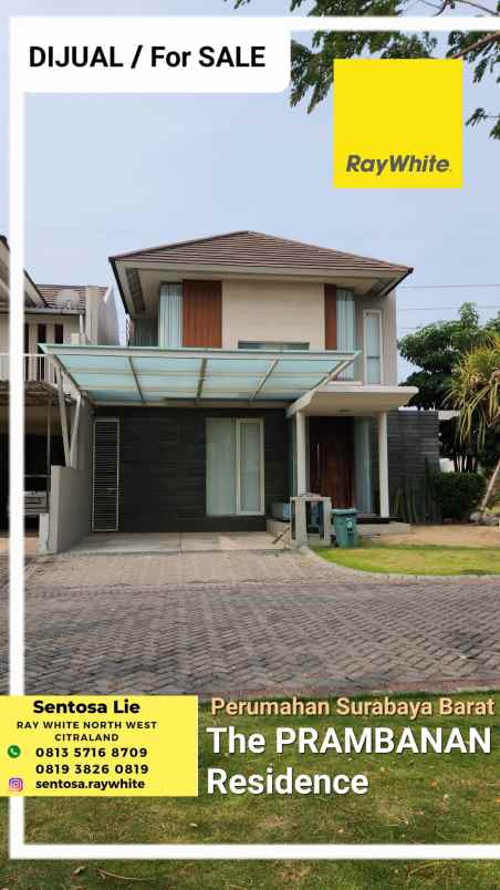 dijual rumah jalan prambanan residence