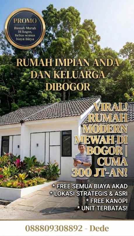 dijual rumah jalan raya amd tajurhalang