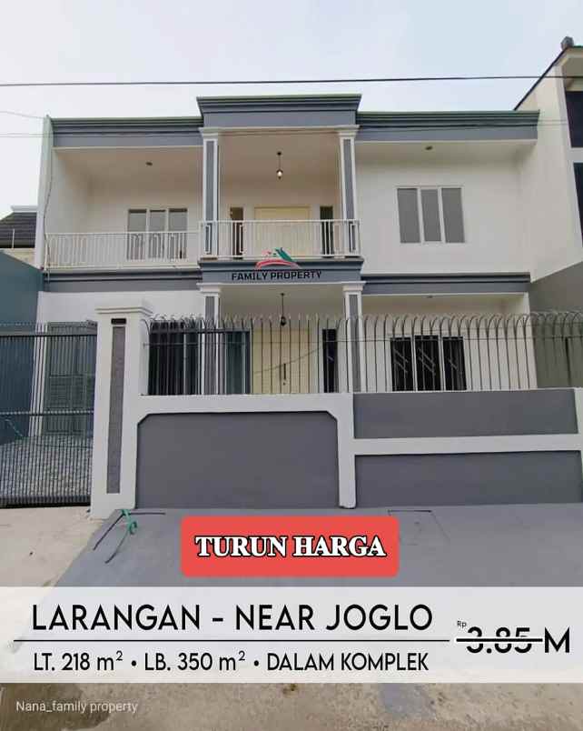 dijual rumah jalan raya kejaksaan joglo