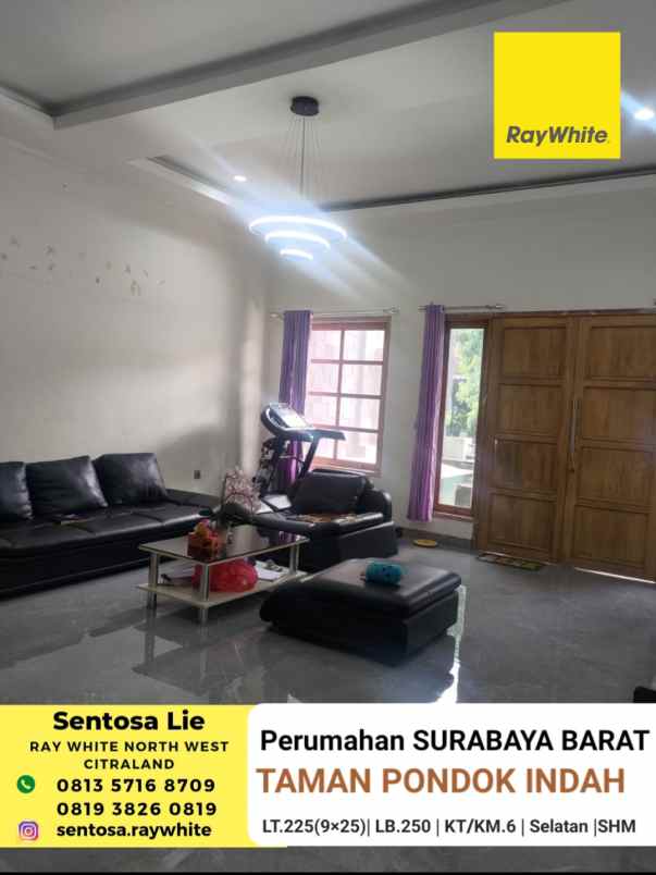 dijual rumah jalan taman pondok indah