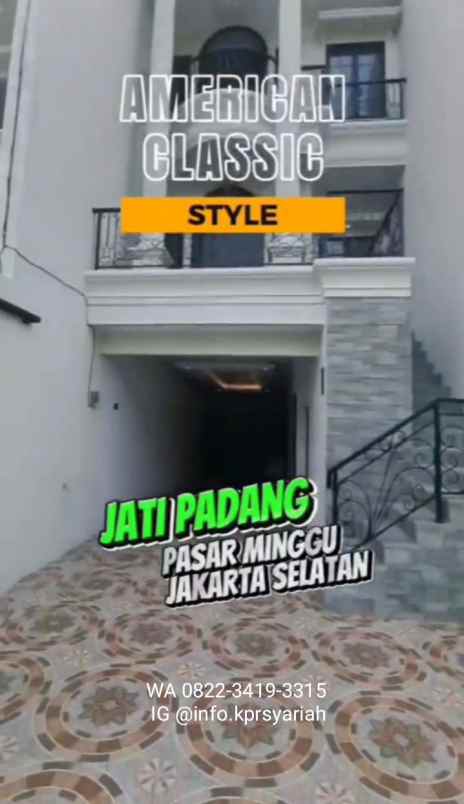 dijual rumah jati padang pasar minggu