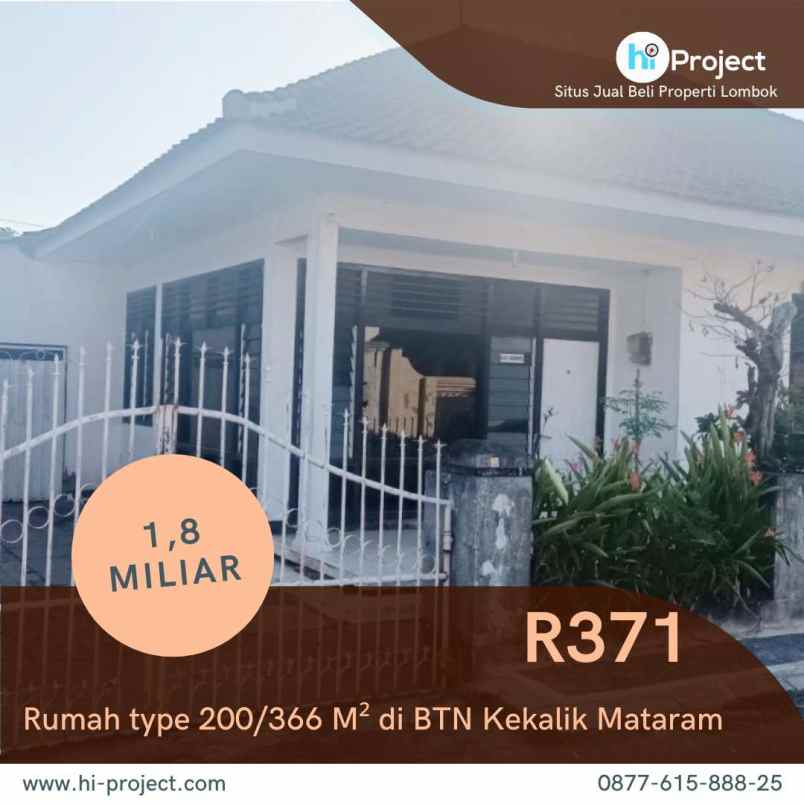 dijual rumah jl dodokan kekalik mataram