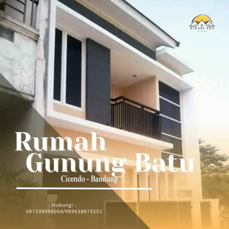 dijual rumah jl gunung batu kel