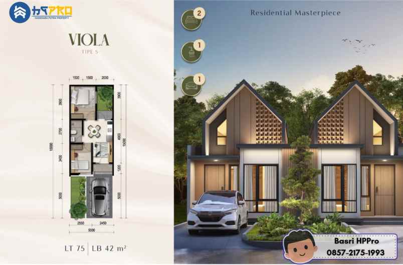 dijual rumah jl interchange karawang barat