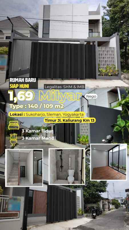 dijual rumah jl kaliurang km 13