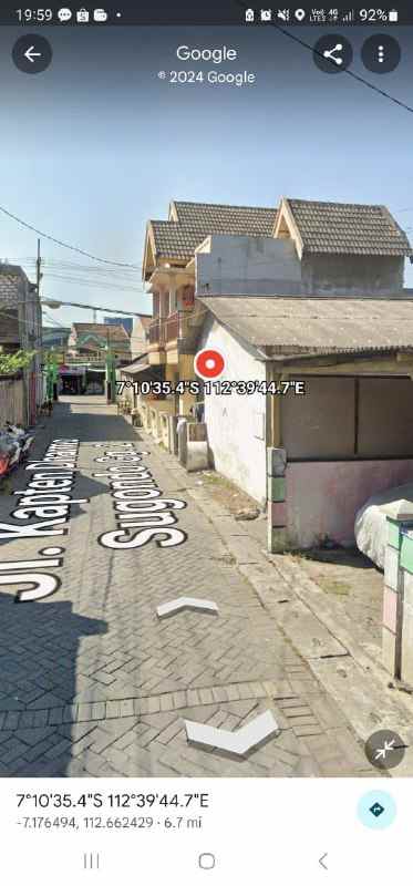 dijual rumah jl kapt darmo sugondo