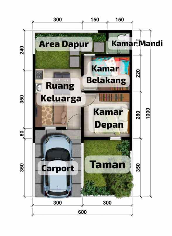 dijual rumah jl kapten dasuki bakri