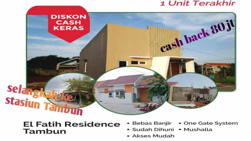 dijual rumah jl mekarsari sumberjaya tambun