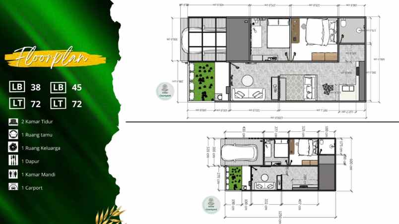 dijual rumah jl suhud hidayat warung bambu