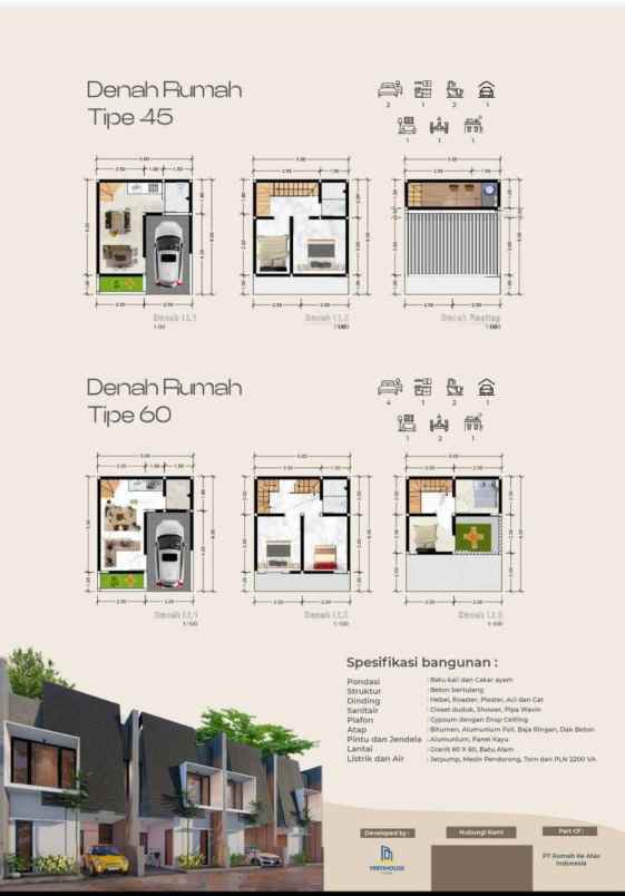 dijual rumah jln depok timur sukmajaya