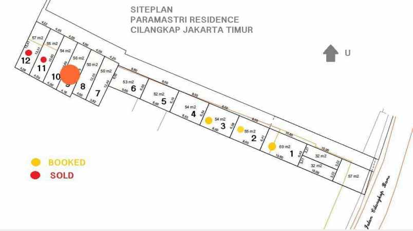 dijual rumah jln raya cilangkap baru