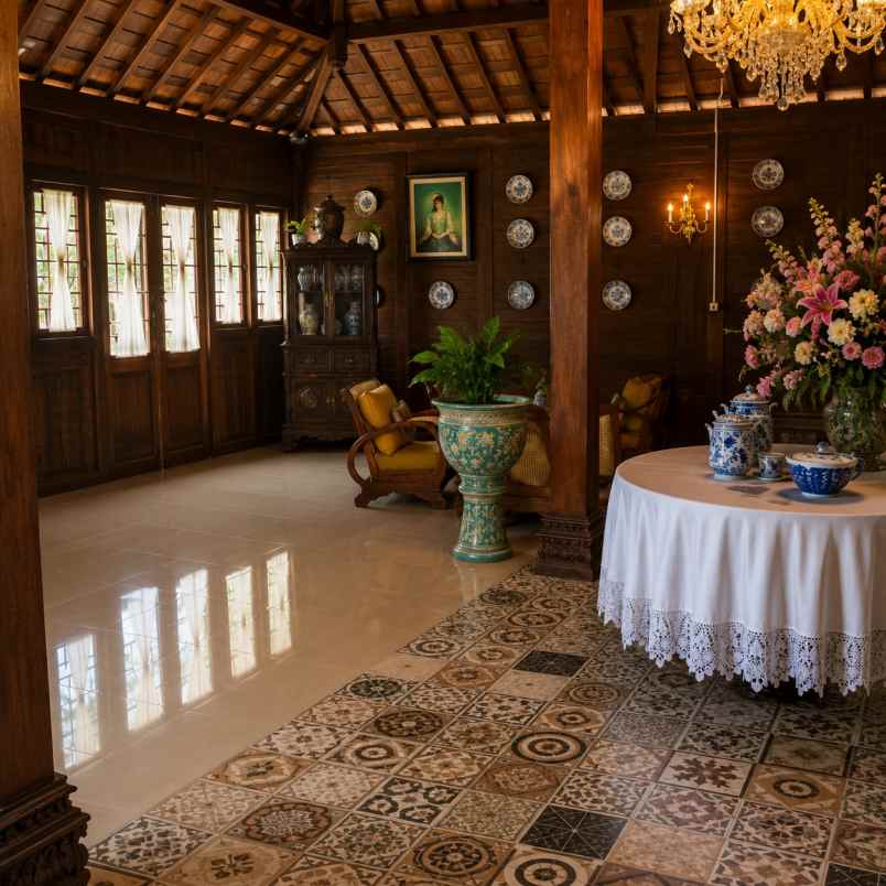 dijual rumah joglo asri tanah cisauk tangerang banten