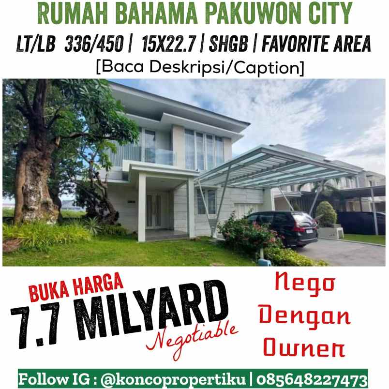 dijual rumah kalisari pakuwon city