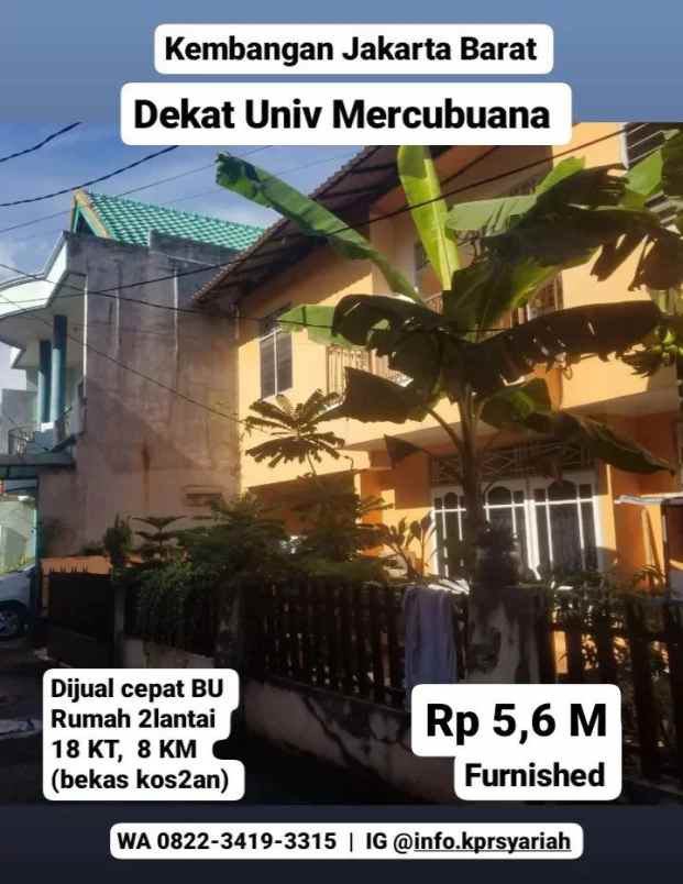 dijual rumah meruya