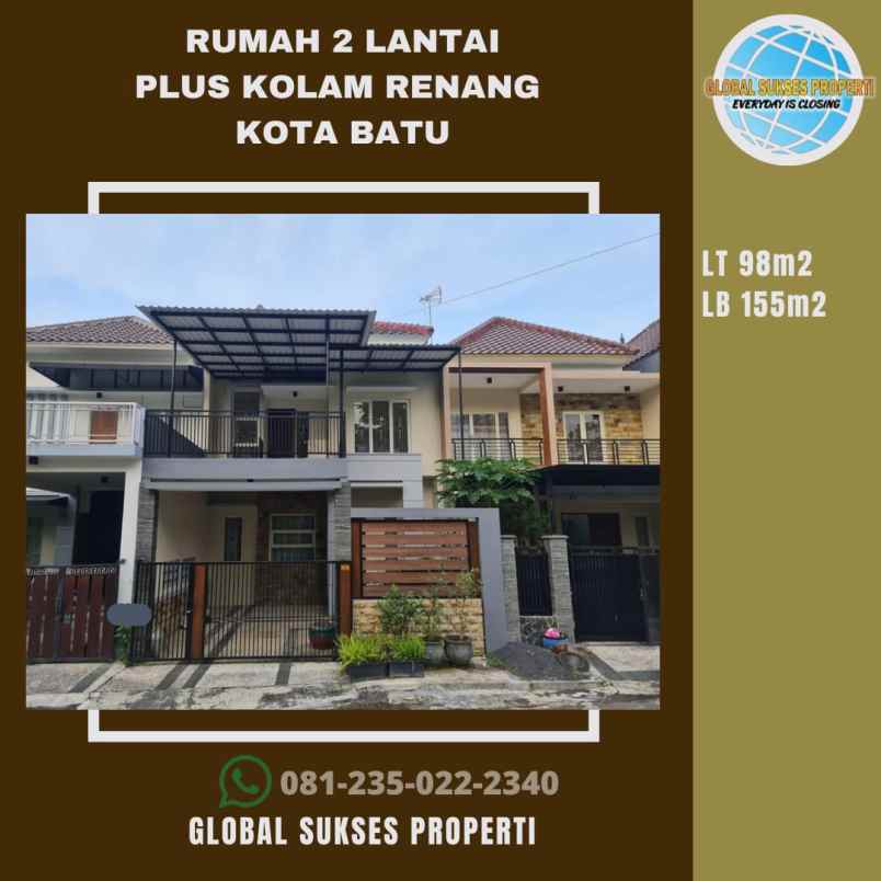 dijual rumah perumahan batu panorama jl