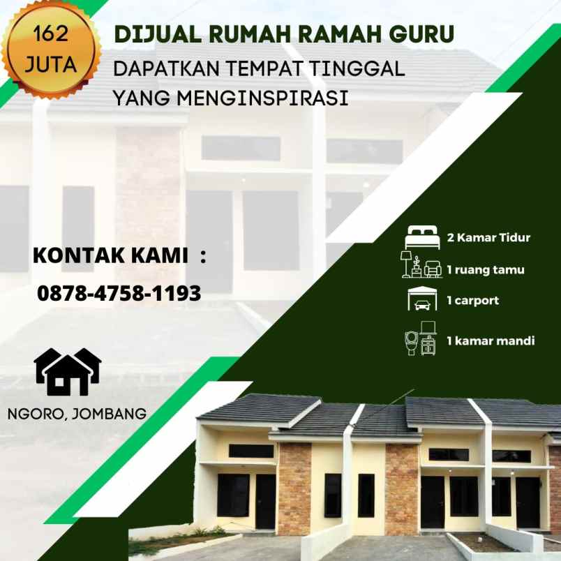 dijual rumah perumahan bumi ngoro