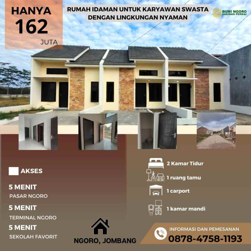 dijual rumah perumahan bumi ngoro