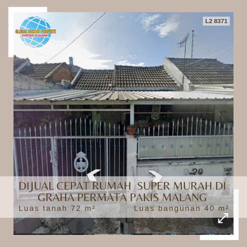 dijual rumah perumahan graha permata