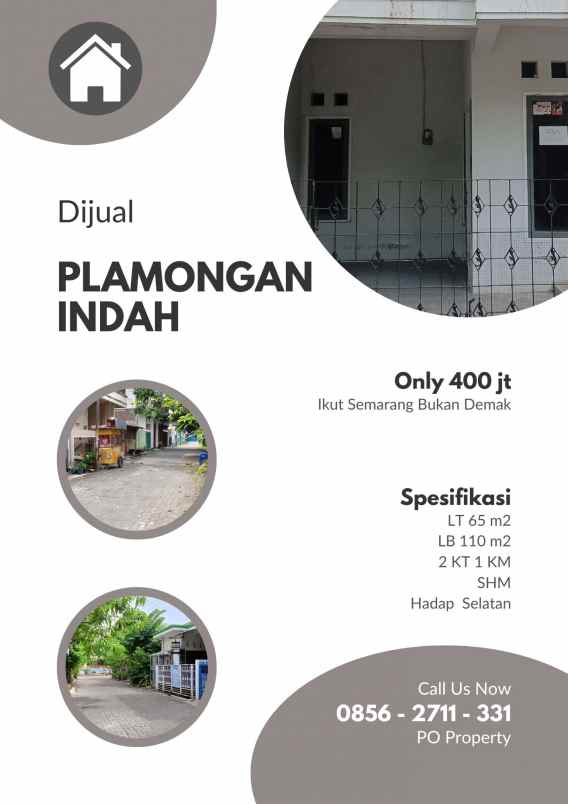 dijual rumah plamongan indah