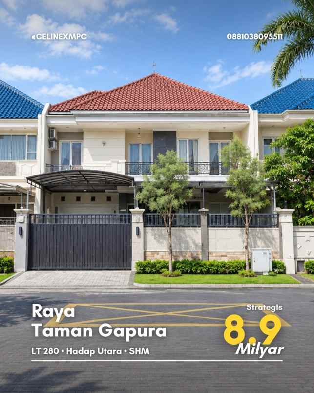 dijual rumah raya taman gapura citraland