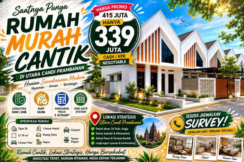 dijual rumah rumah scandinavian kkr 1