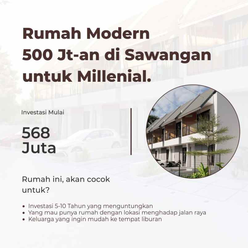 dijual rumah sawangan depok