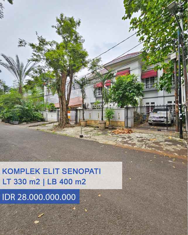 dijual rumah senopati kebayoran baru