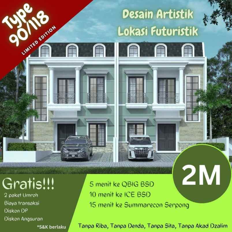 dijual rumah serpong bsd tangerang selatan