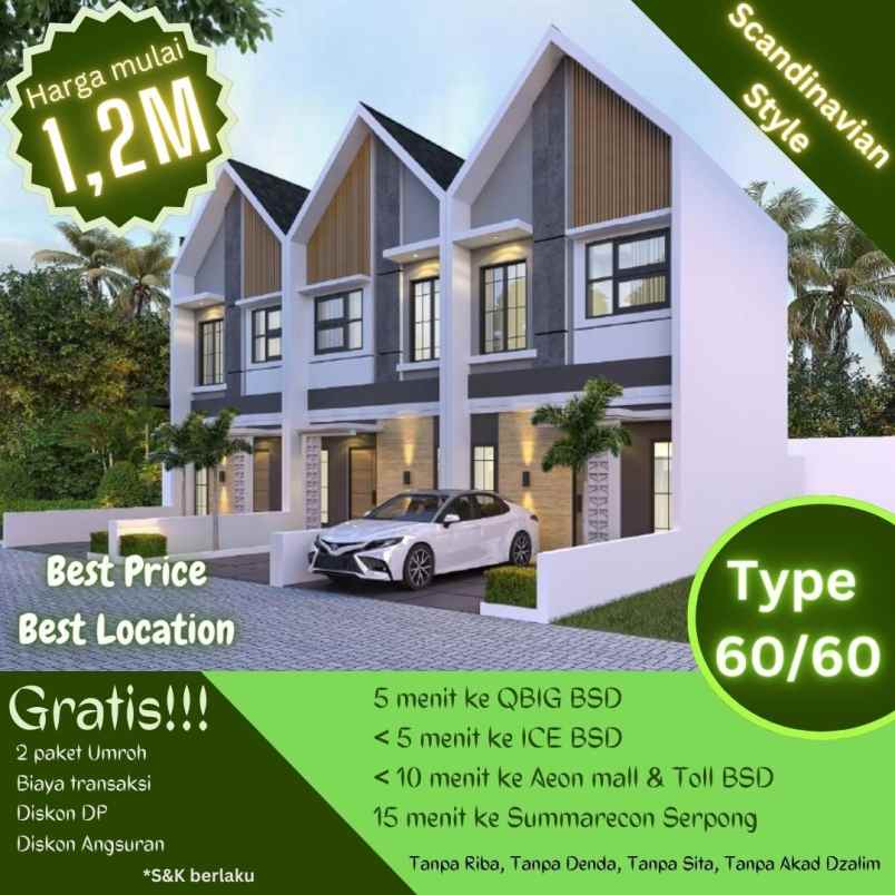 dijual rumah serpong bsd tangerang selatan