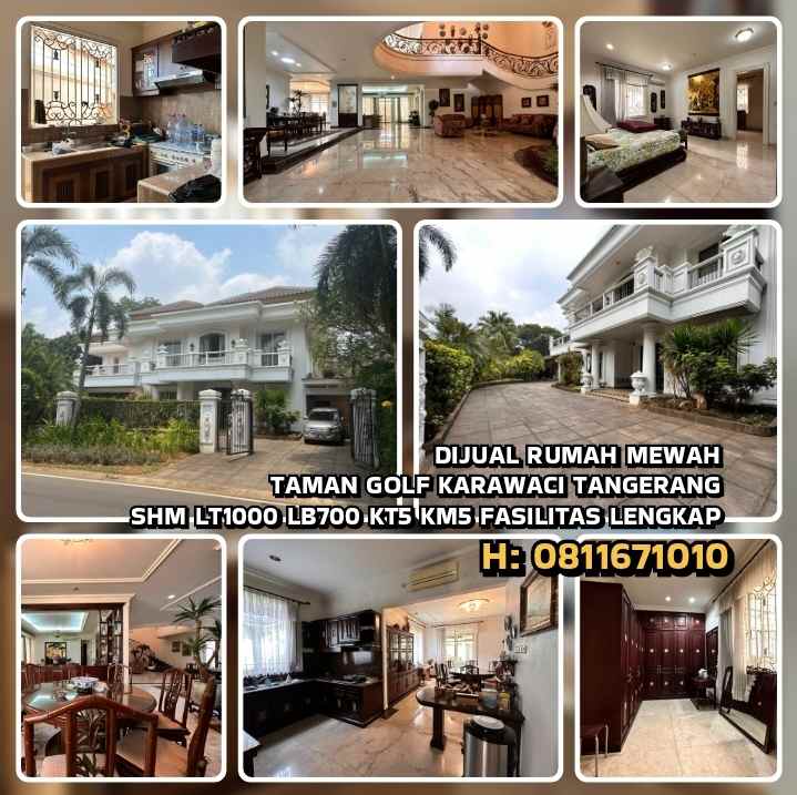 dijual rumah taman golf karawaci tangerang