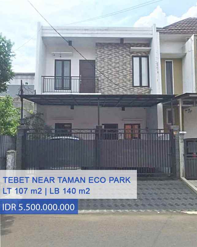 dijual rumah tebet timur dalam jakarta