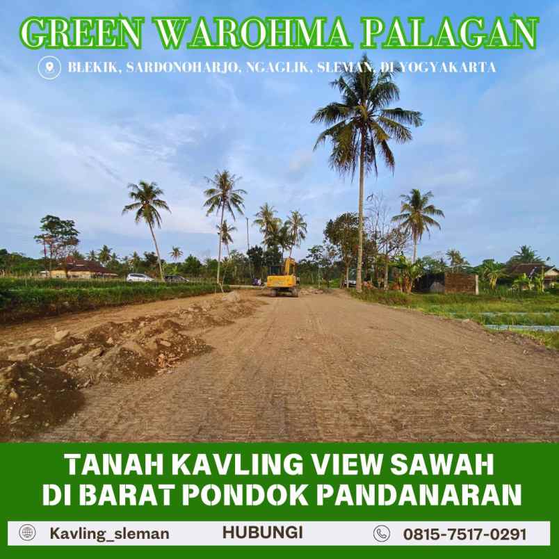 dijual tanah blekik sardonoharjo