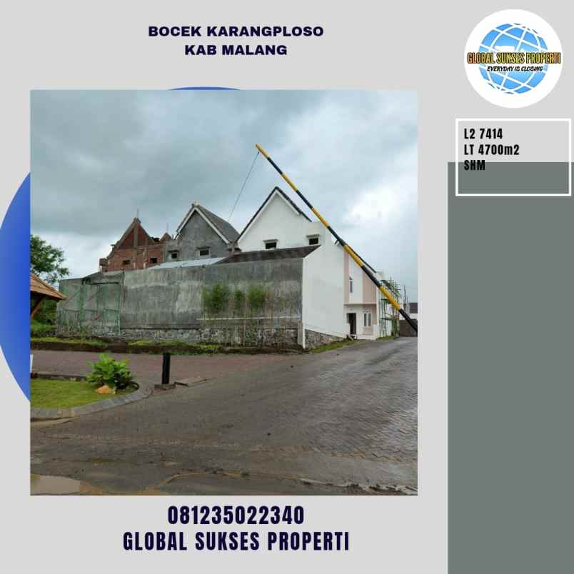 dijual tanah bocek