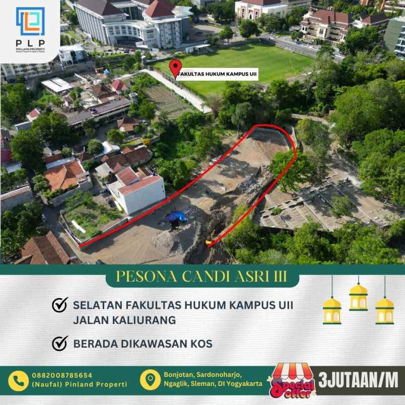 dijual tanah bonjotan sardonoharjo