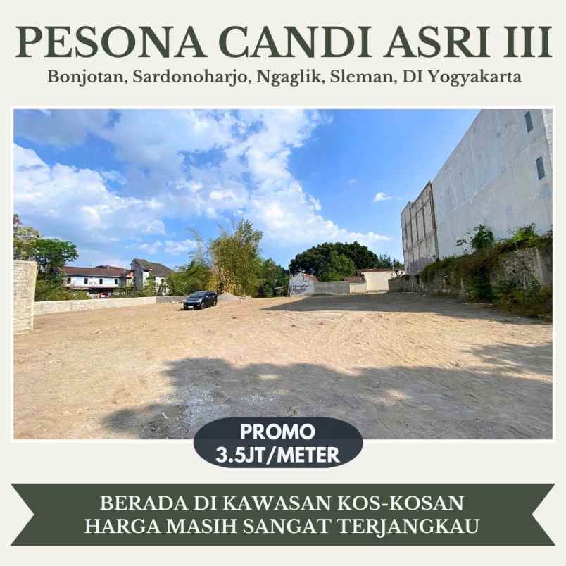 dijual tanah bonjotan sardonoharjo