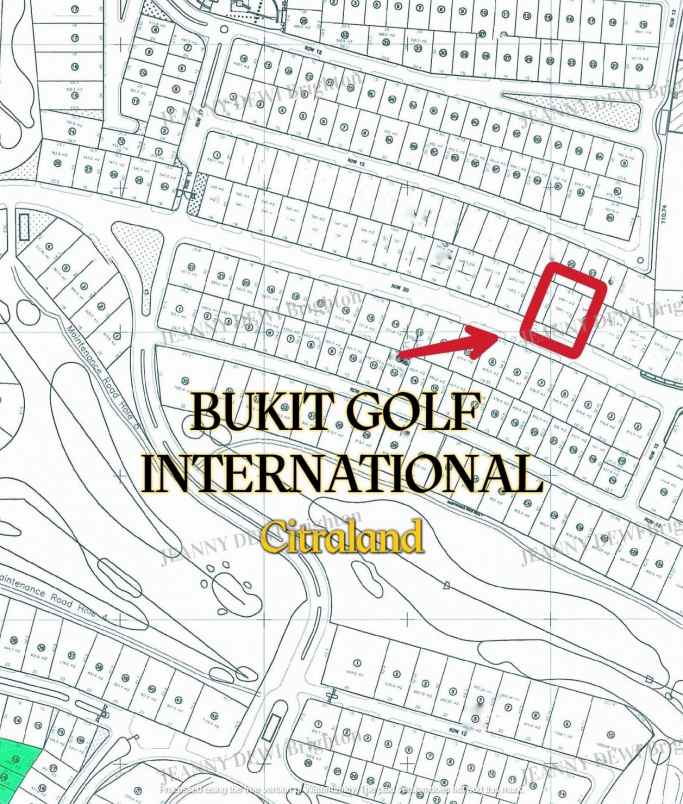 dijual tanah bukit golf international