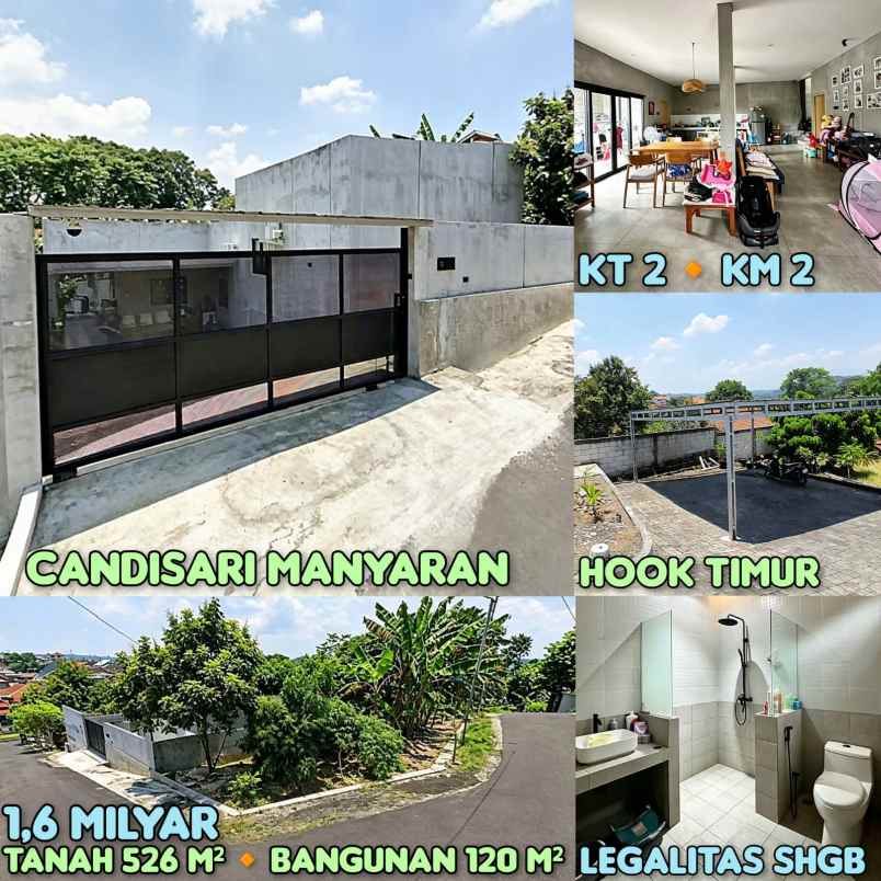 dijual tanah dan bangunan candisari mayaran semarang