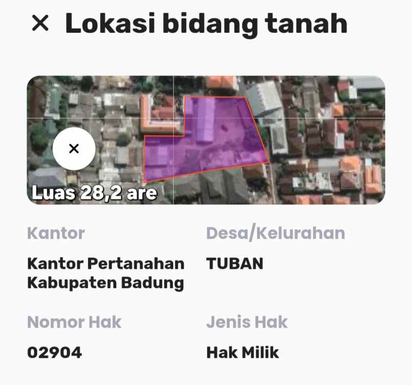dijual tanah depan bandara