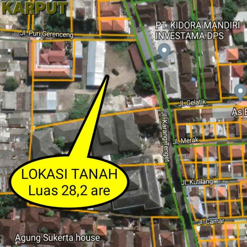 dijual tanah depan bandara