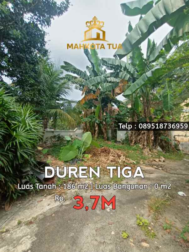 dijual tanah duren tiga