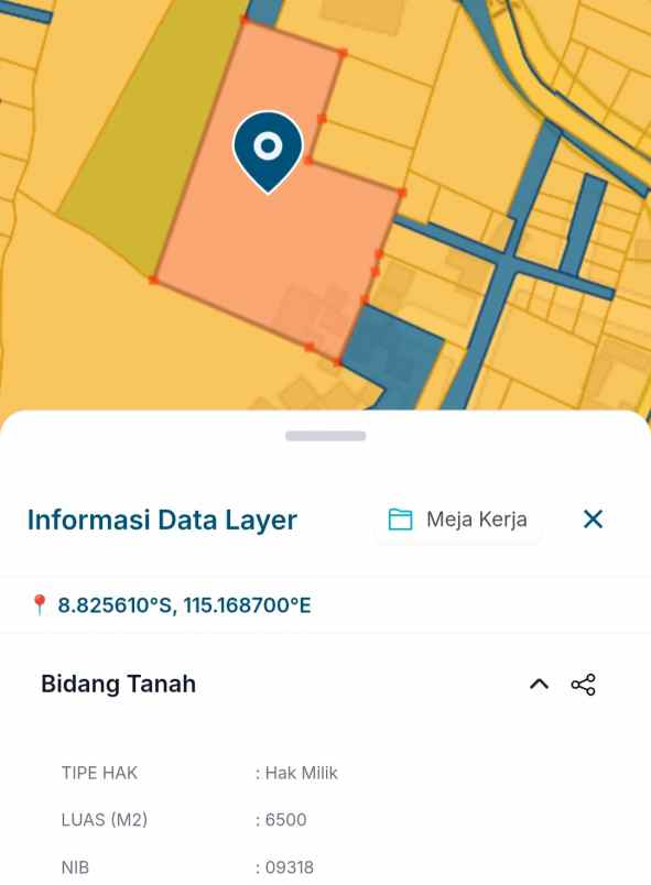 dijual tanah goa gong