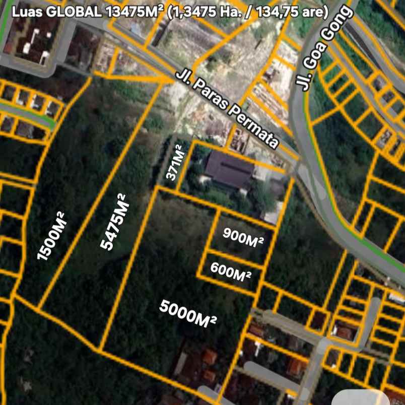 dijual tanah goa gong