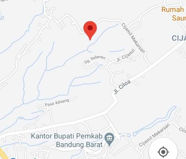 dijual tanah jalan cijamil mekarsari kp