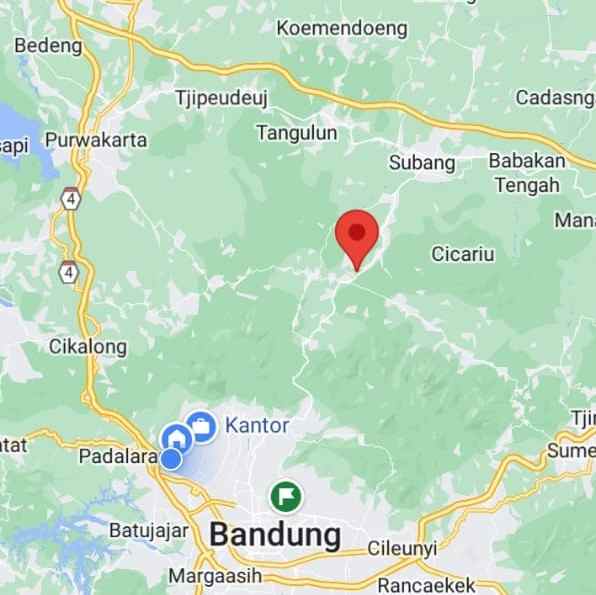 dijual tanah jalan raya cagak subang