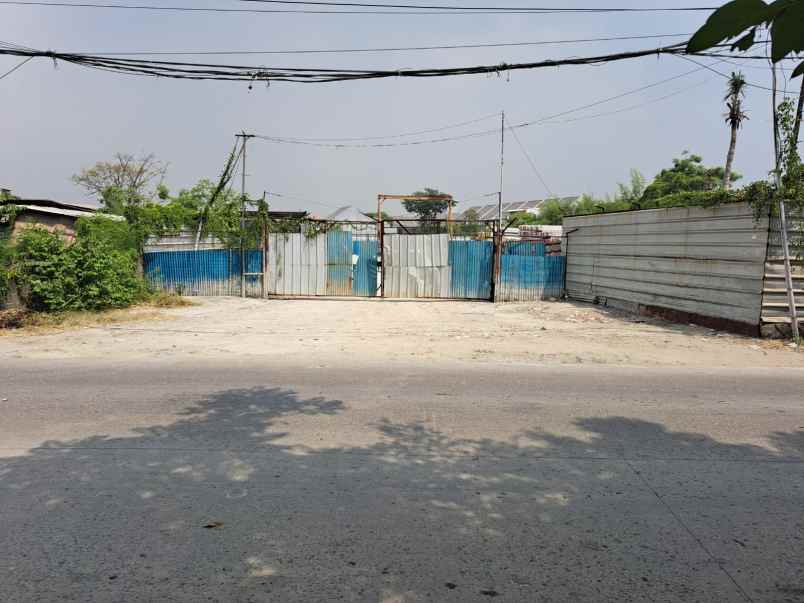 dijual tanah jalan raya dadap kosambi