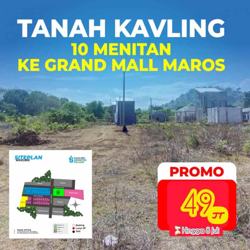 dijual tanah jl bento