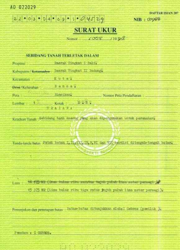 dijual tanah jl ocean blue