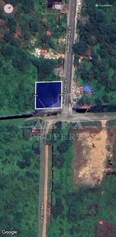 dijual tanah jl parit demang