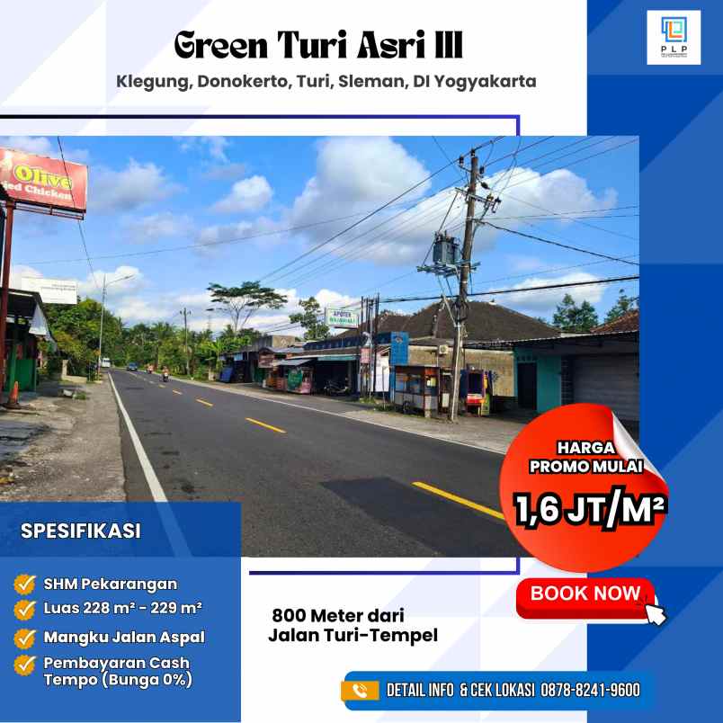 dijual tanah klegung donoharjo turi sleman